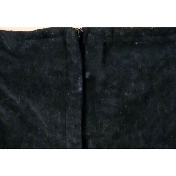 Vintage Women's 3/4 Velvet Black Zip Up Mini Skirt Made in USA Classic Retro - Picture 9 of 9